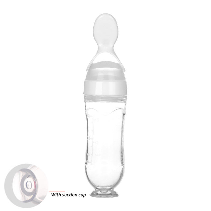 Safe Newborn Baby Feeding Bottle Toddler Silicone Squeeze