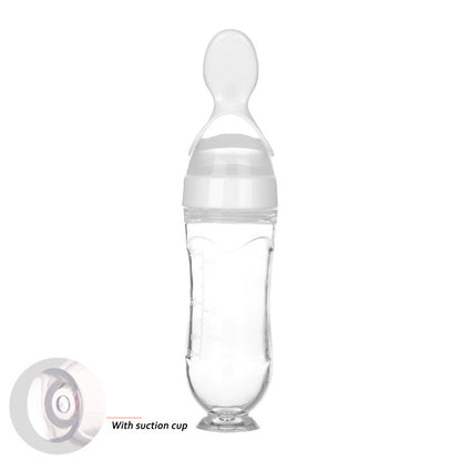 Safe Newborn Baby Feeding Bottle Toddler Silicone Squeeze