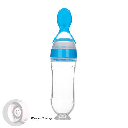 Safe Newborn Baby Feeding Bottle Toddler Silicone Squeeze