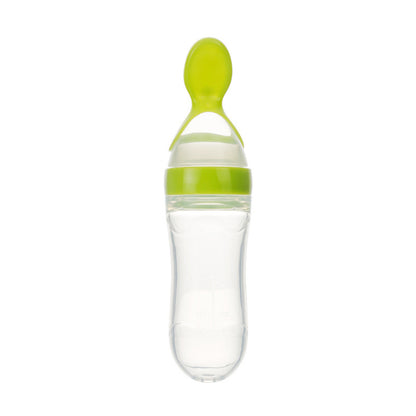 Safe Newborn Baby Feeding Bottle Toddler Silicone Squeeze