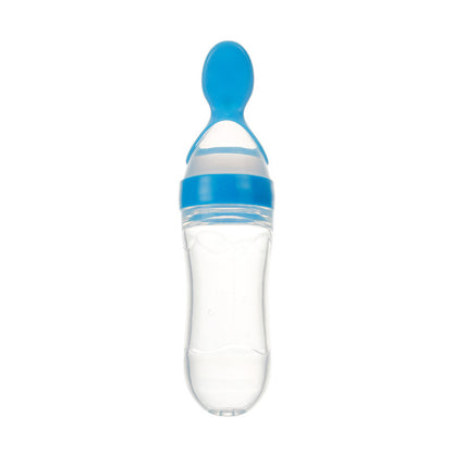 Safe Newborn Baby Feeding Bottle Toddler Silicone Squeeze