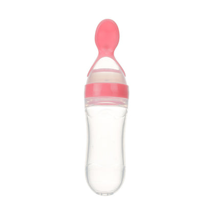 Safe Newborn Baby Feeding Bottle Toddler Silicone Squeeze