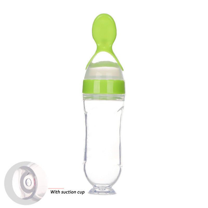 Safe Newborn Baby Feeding Bottle Toddler Silicone Squeeze