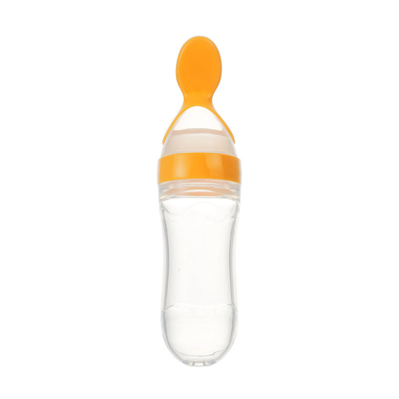 Safe Newborn Baby Feeding Bottle Toddler Silicone Squeeze