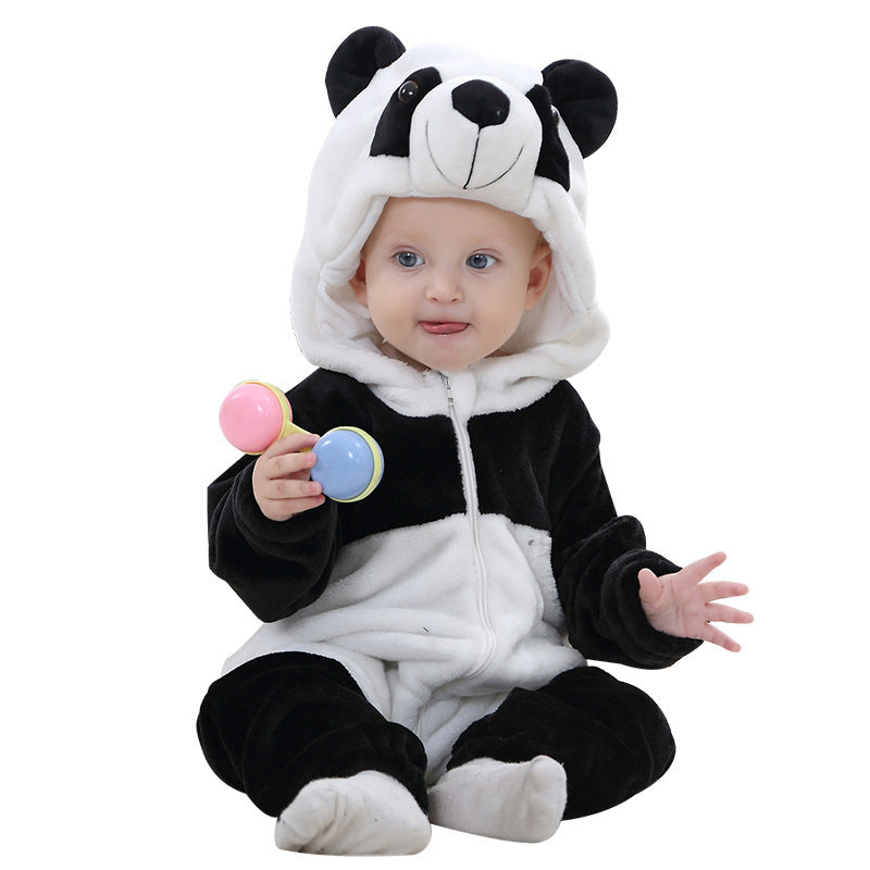 Baby Cartoon Hooded Jumpsuit