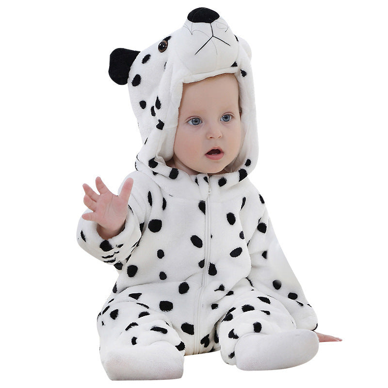 Baby Cartoon Hooded Jumpsuit